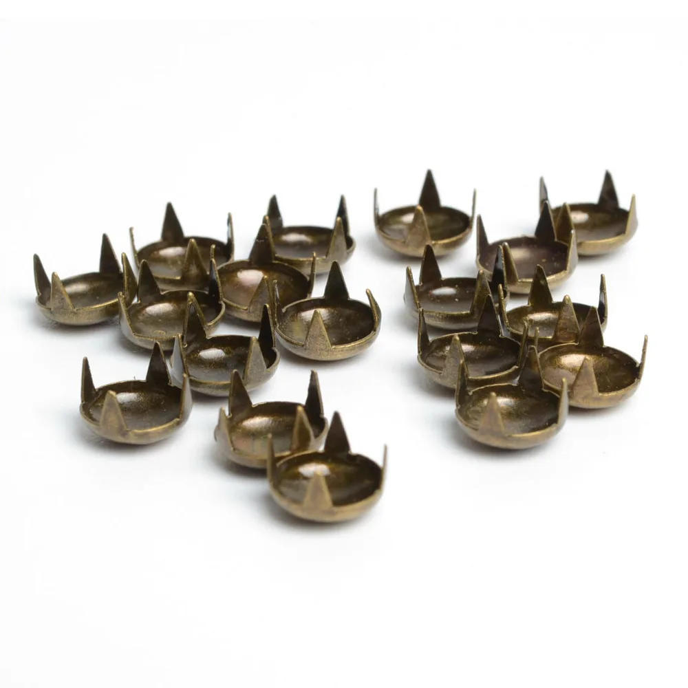 100pcs 8mm Antique Bronze Studs Nailheads Rivet Spike Punk Bag Bracelets Clothes Apparel Sewing Garment Rivet cuir pour le cuir