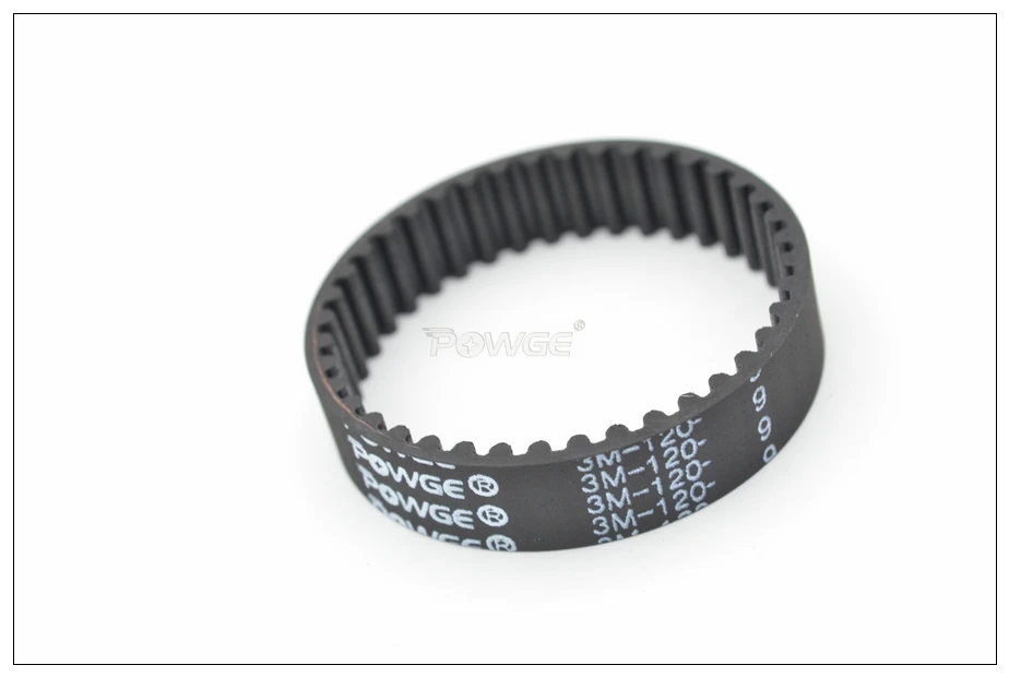 POWGE 120 123 126 129 3M Timing Belt W=6/9/15mm T=40/41/42/43 HTD 3M Rubber Closed-Loop Belt 120-3M 123-3M 126-3M 129-3M