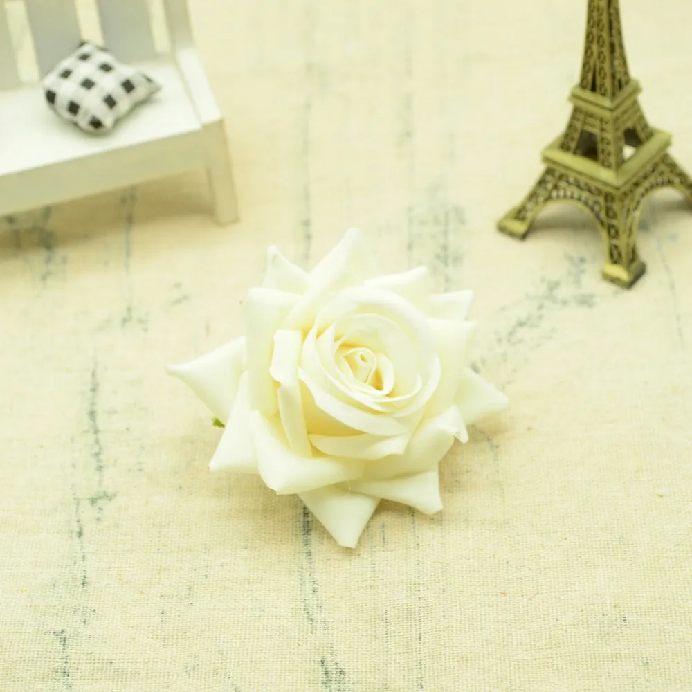30/100PCS Hochwertige Künstliche Blumen Festival Auto Dekoration Hochzeit Braut Zubehör DIY Kunst Kranz Geschenk Seide Rosen – Detail 8