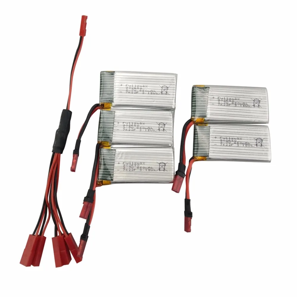 SYMA X56 X56W X54HW land and air remote UAV 5PCS 3.7V 600mah lithium battery with 1 support 5 conversion line