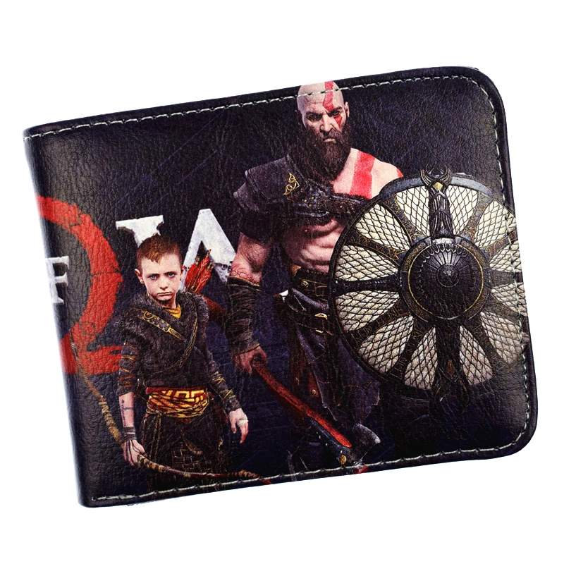 New Arrival Game God of War 4 Wallet Kratos Design Short Purse Coin Purses