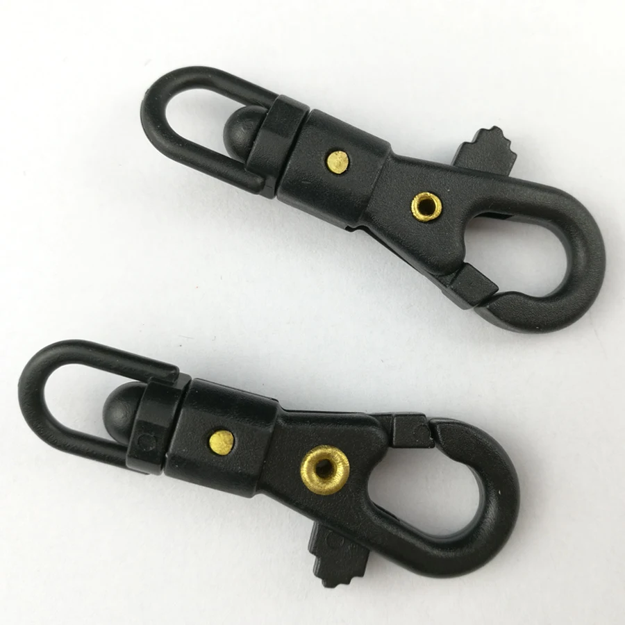 3PCS Outdoor Camping 360 Degree Swivel Mini Tactics Keychain Carabiner Clip Hanging Buckle Hooks Creative Accessories Gift FW045