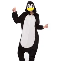 Penguin Adult Onesie Sleepwear Pajamas Animal Flannel Pijama Warm Winter Night Wears Pajama Sets Anime Cosplay Costume