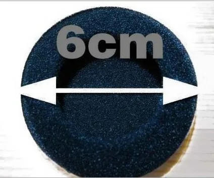 Almohadillas de espuma suave para auriculares, cubiertas de esponja de repuesto para auriculares, diámetro externo de 60mm, 6CM, 1000 unidades
