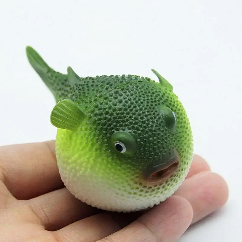 

Artificial Small Cute Glowing Globefish Aquarium Ornaments Emulation Balloonfish Puffer With Sucker Cup For Kids Gift