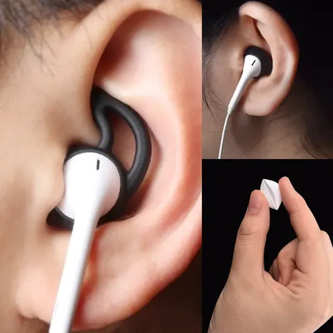 2/4Pairs/set Eartip Silicone in-ear Headset Earbuds Cover with Ear Hook for Apple Airpods EarPods dropshipping