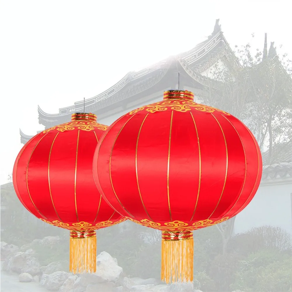 Chinese Red Lanterns 40cm Chinese New Year Festival Wedding Household Items Chinatown Chinese Culture Chinese Wedding Decoration