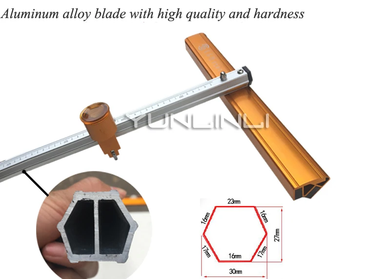 Couteau à pousser le verre épais et audacieux de type T, outil professionnel à rouleau de précision pour couper les carreaux de verre T-XING