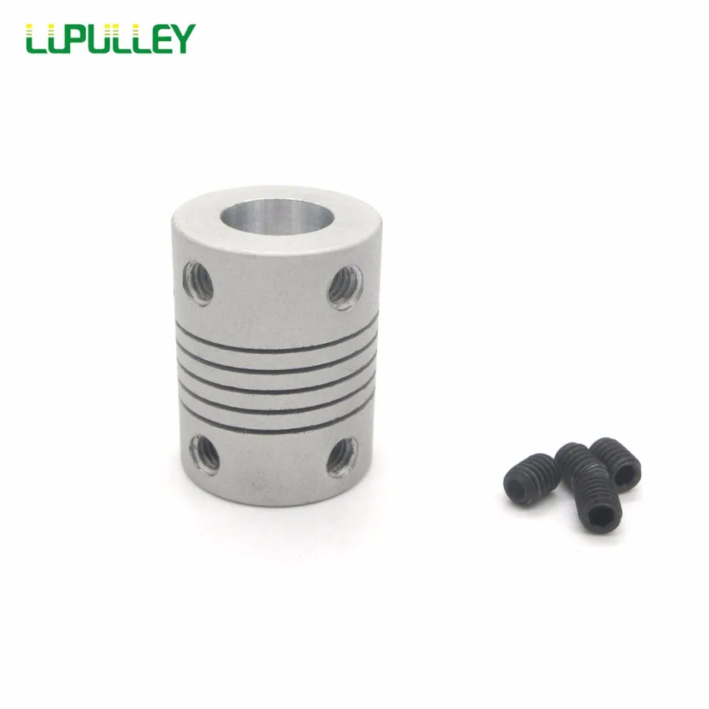 LUPULLEY D15L20 CNC Motor Jaw Shaft Coupler Flexible Coupling diameter 3/4/5/6/6.35mm Aluminum Alloy Connector for 3D printer