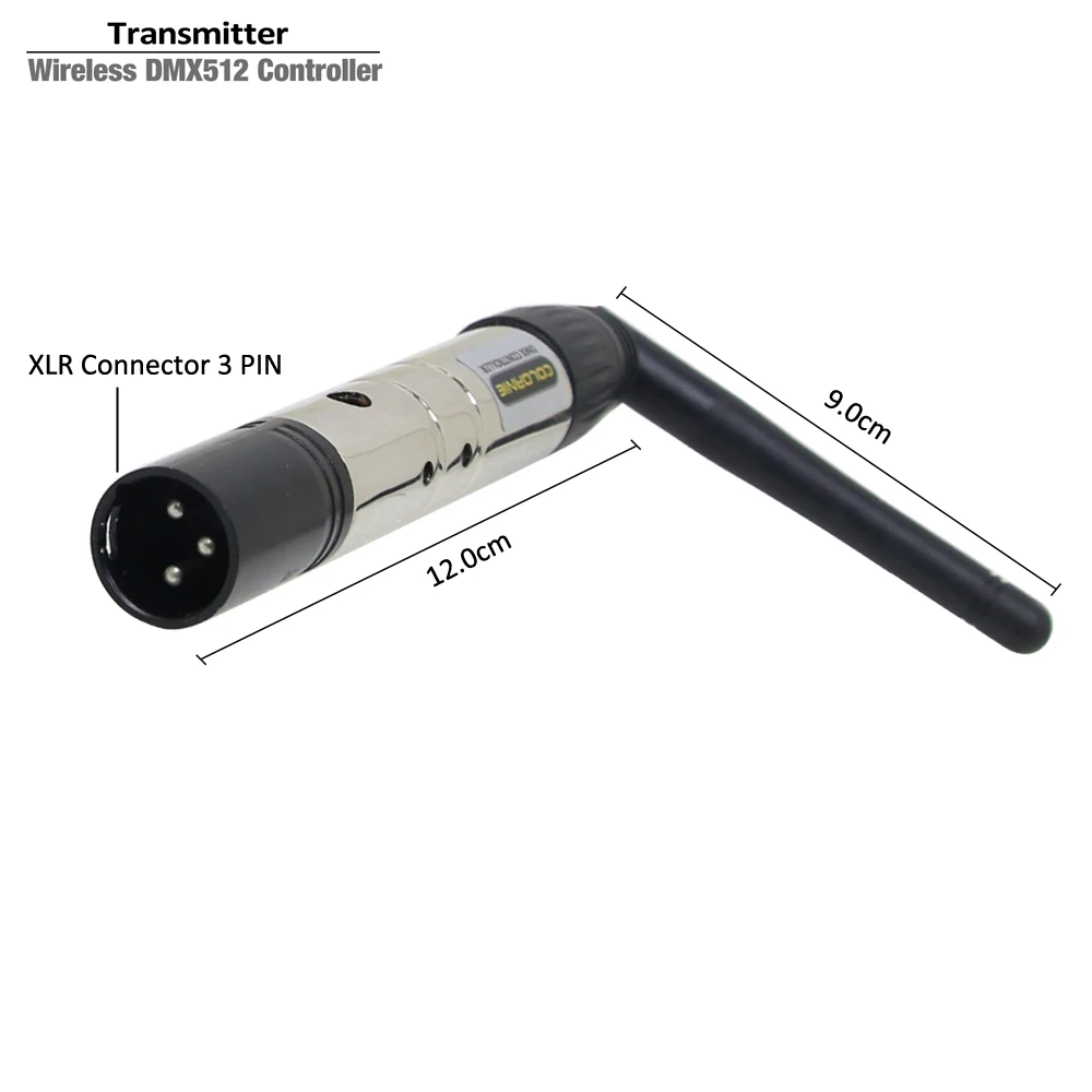 2.4g ism dmx controlador sem fio dmx receptor transmissor sinal dmx512 para dj luces discoteca luz movendo a cabeça