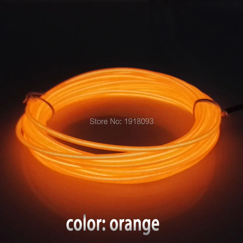 Hot 10 Colors Optional AC100-220V 2.3mm 10M EL wire glowing rope tube flexible LED neon Holiday lighting Toys House decoration