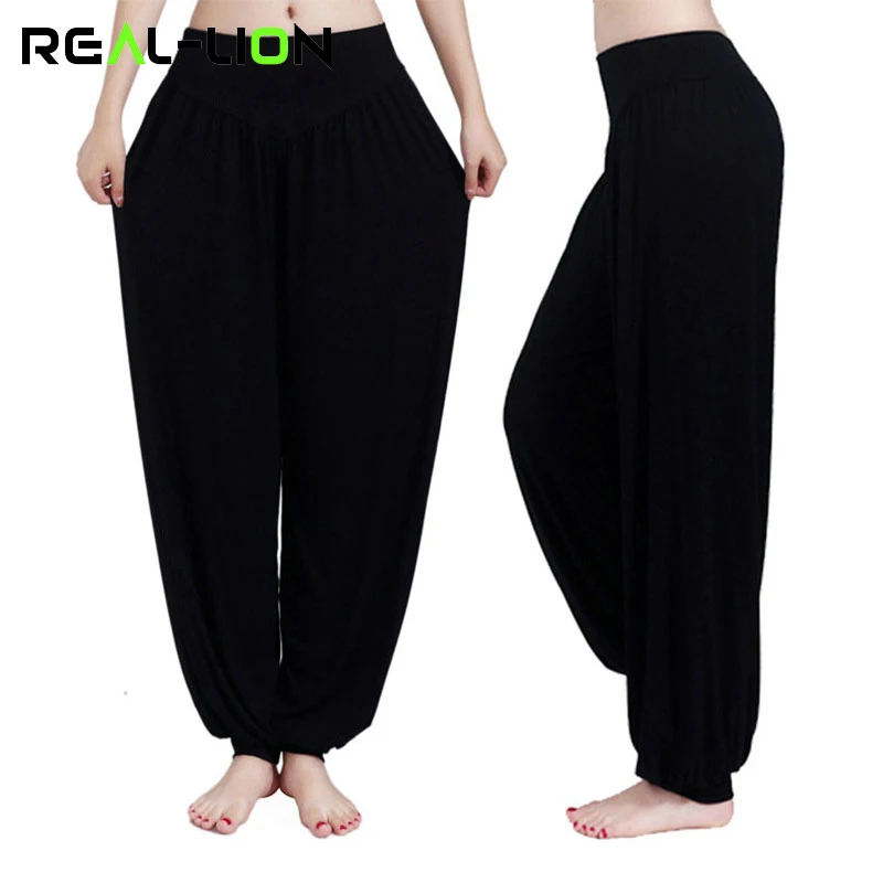 Plus Size Wide Leg Yoga Pants Women Fitness Sport Pants High Waist Stretch Sports Trousers Full Length Sport Clothing