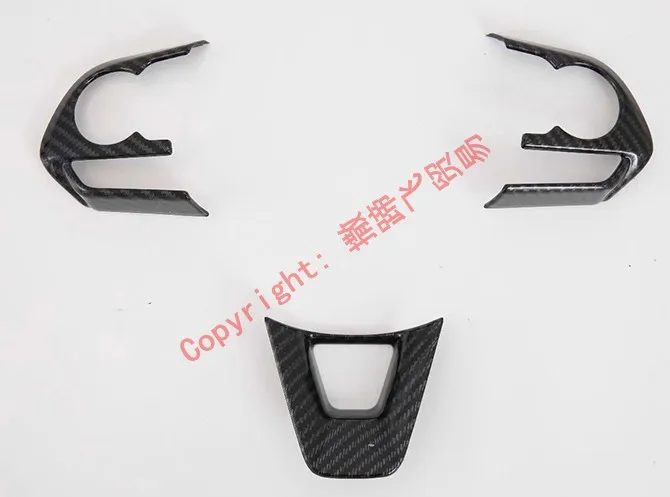 

Внутренняя отделка рулевого колеса из углеродного волокна для Toyota Rav4 2019 2020, автомобильные аксессуары, наклейки W4