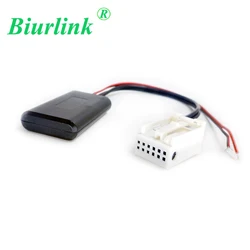 Biurlink Car 12 Pin AUX IN Audio Receiver Bluetooth Module Cable Adapter For Mercedes Benz Comand APS NTG CD 20 30 50 W169 W203
