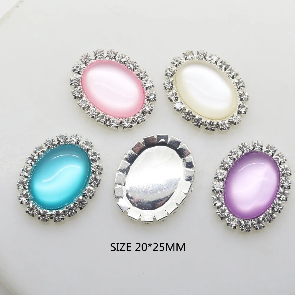 YWXINXI New Jewelry Accessories 10Pcs/Lot Fashion 20*25mm Flatback Brooches Decoration DIY Handwork Beautiful Accessories