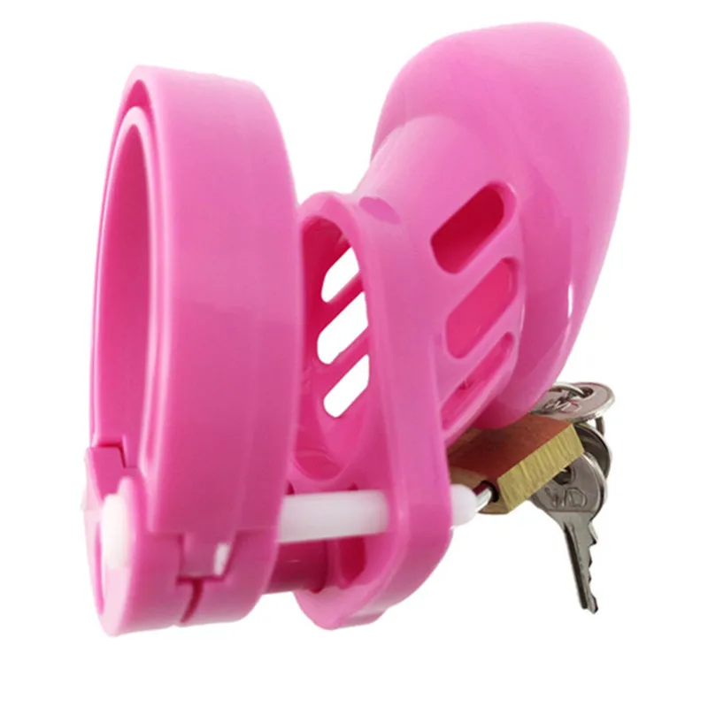 Pink Plastic Male Chastity Device Penis Ring CB6000 CB6000S Cock Cage Chastity Cage Penis Sleve Lock Adult Games Sex Toys G7-3-5 view 6