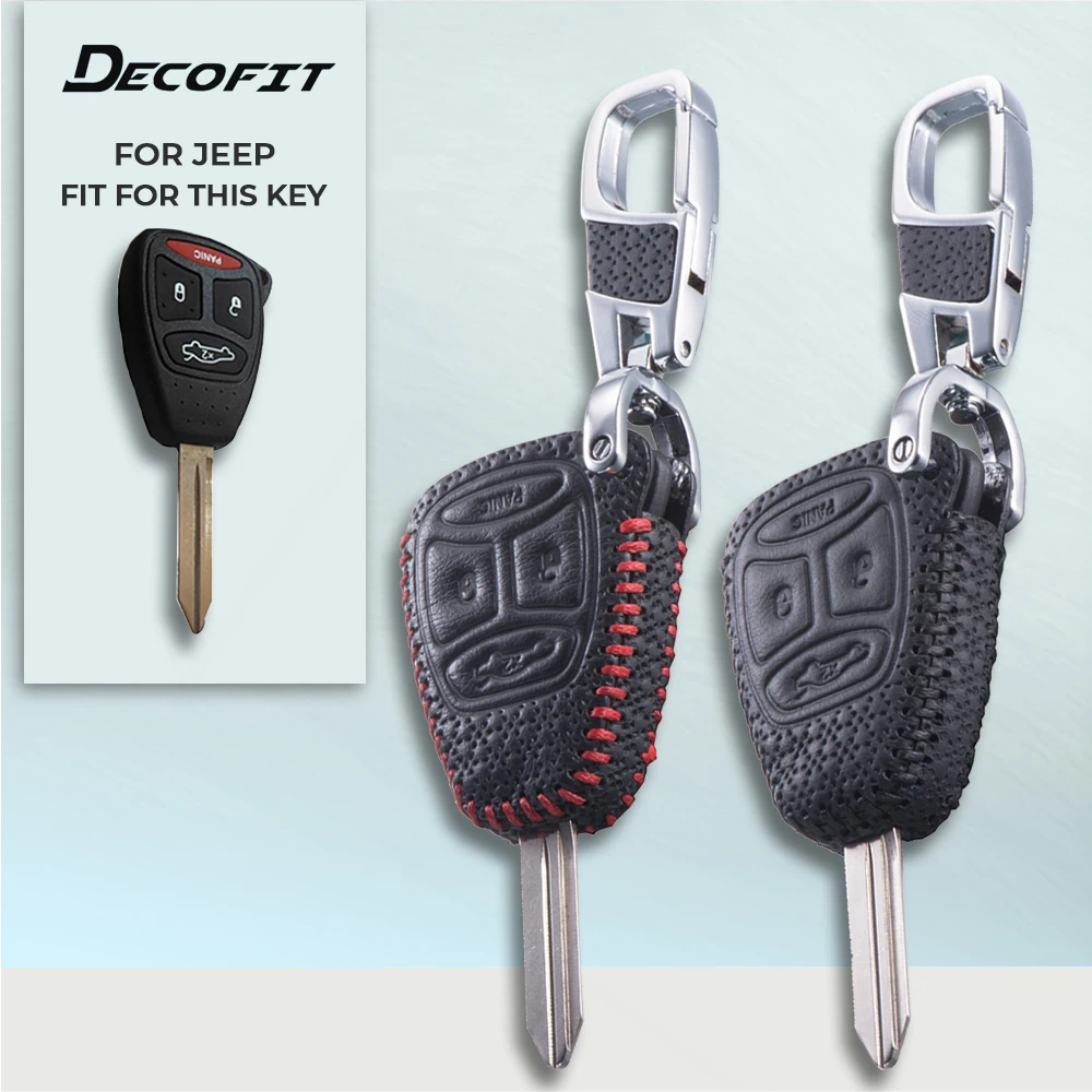 

Luxury quality Genuine Leather Key Cover for fiat Dodge Chrysler journey Jeep wrangler Cherokee Liberty compass Keychain Case