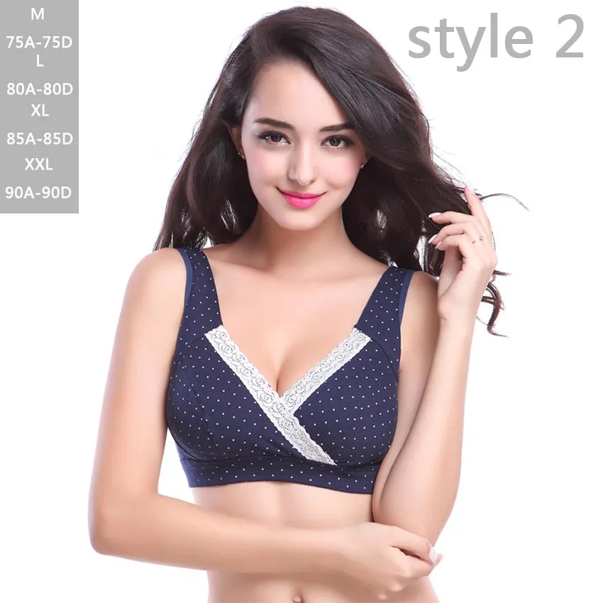 Reggiseno per allattamento premaman allattamento al seno in pizzo morbido per l\'alimentazione del reggiseno per dormire vestiti per donne in