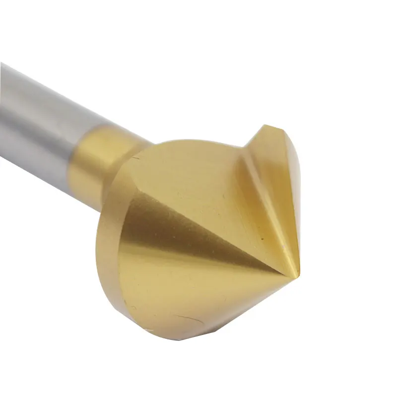 1 cái 31 mét Chamfer Công Cụ HSS Một Flute 90 Bằng Vòng Shank Titanium Bit Mũi Khoan Deburring Chamfering Miliing Cutter công cụ