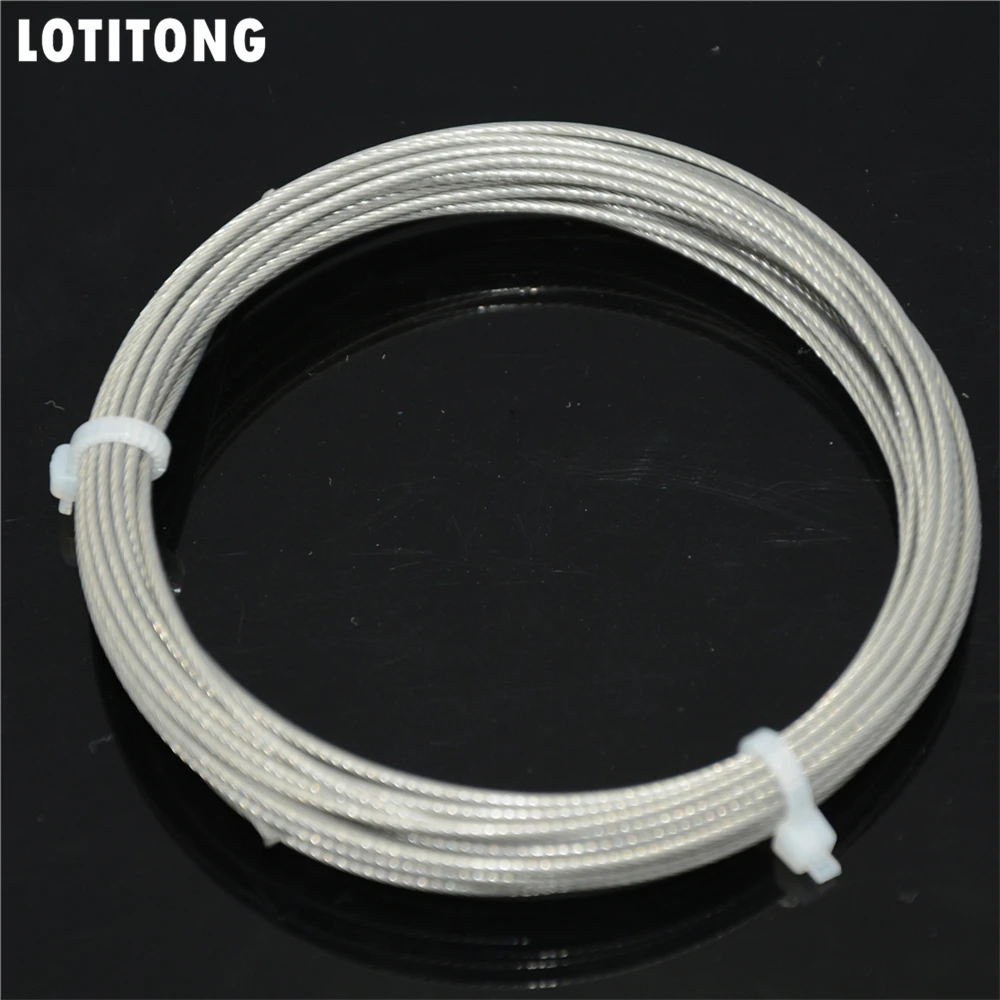 Fishing stainless steel wire Fishing lines 50M-8M max power 7 strands soft wire lines Lead Cover with plastic Waterproof Coating