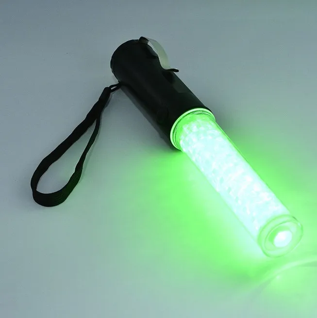 260 Multi-functional Red Green Flashinglight PVC Traffic Baton Fluorescent LED Emergency Evacuation Tool Vehicles Flash Batons