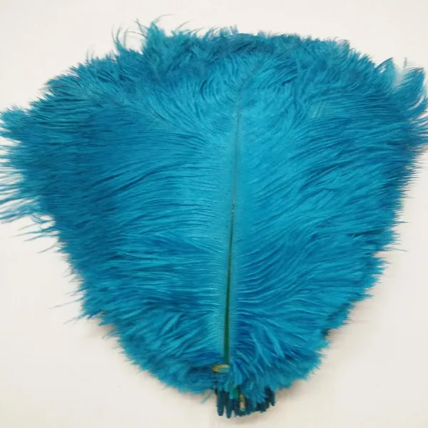 

Hot! 100 Pcs/lot long 12-14 inches / 30-35 cm Lake blue Color Ostrich Feathers ostrich plumes for party /wedding decorative