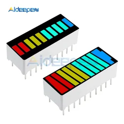 5Pcs/lot 10 Segment 4 Color LED Display Module Battery Level Bar Graph Power Display Indicator Module Red Yellow Green Blue