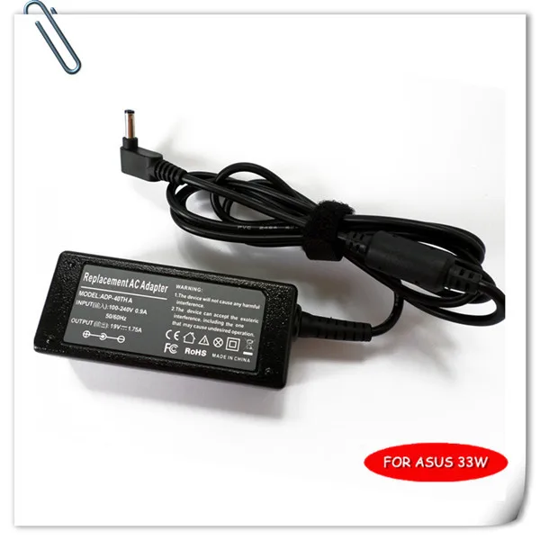 19V 1.75A AC Power Adapter FOR ASUS Ultrabook PA-1330-01 X201E X202E S200L S220 VivoBook Q200E S200E ordenadores portatiles 33w