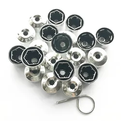 20PCs/Set 17MM ALLOY WHEEL LOOKING NUT LUG BOLTS COVERS CAPS FOR VW /GOLF /PASSAT /POLO