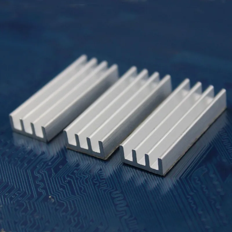 100 Pieces/lot 30x11x5mm Cooler Processor DIY CPU IC Extruded Heatsink LED Radiator