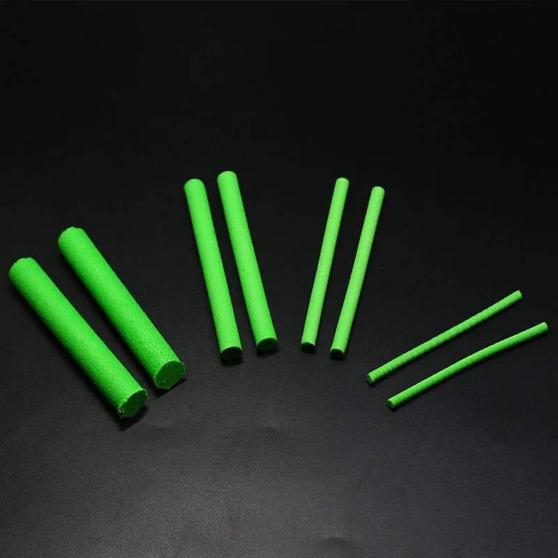 4 Sizes fly tying foam cylinders 3mm5mm8mm12mm green parachute posts floating hoppers &wiggle body extended fly tying materials