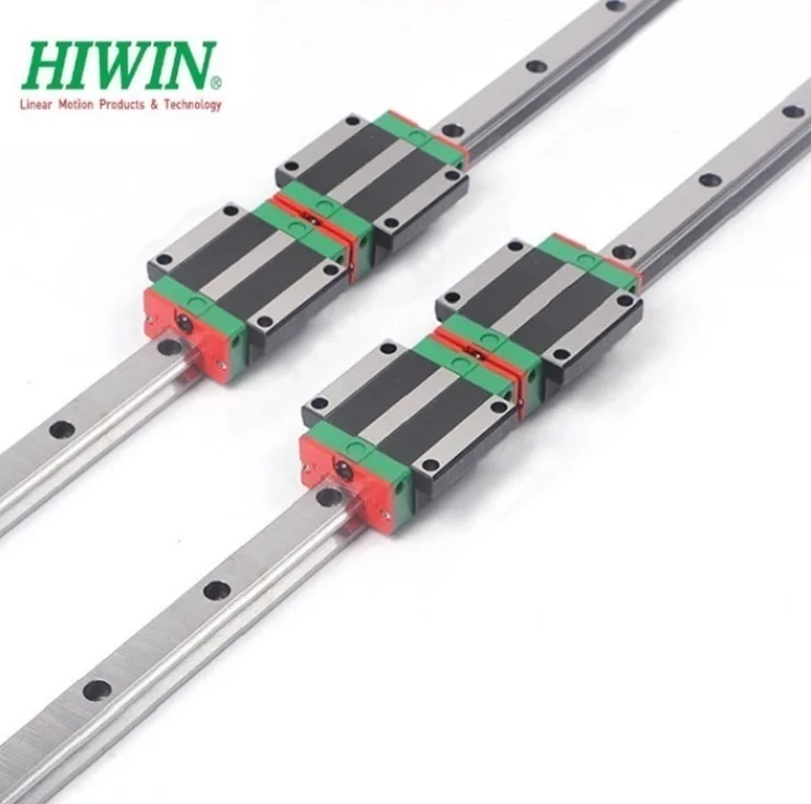 2pcs origial Hiwin rail HGR30 -L 1100mm linear guide + 4pcs HGW30CA  HGW30CC  flange carriage blocks for cnc router