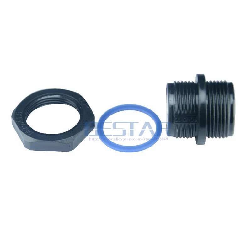กันน้ำ M25 RJ 45 Connector Socket,ethernet LAN RJ45หญิงกลางแจ้ง AP ไม่มีป้องกันตรงหัวกันน้ำปลั๊กอะแดปเตอร์