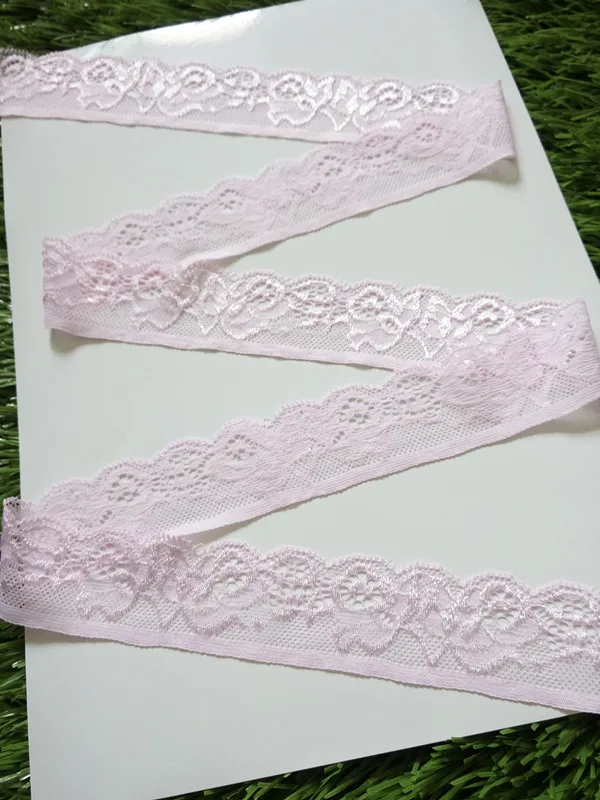 Wholesale 10 yards  Quality embroidered stretch lace ribbon width 3.5 cm, DIY Clothing / Accessories / floral accessories, etc.