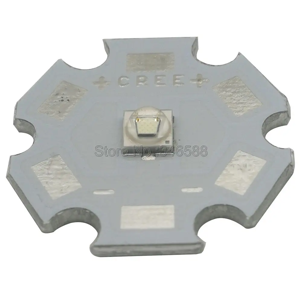 5x Origional 3W XPE2 XP-E2 Blue Color 470nm - 475nm High Power LED Emitter Diode on 8mm/ 10mm/ 12mm/ 14mm/ 16mm/ 20mm PCB