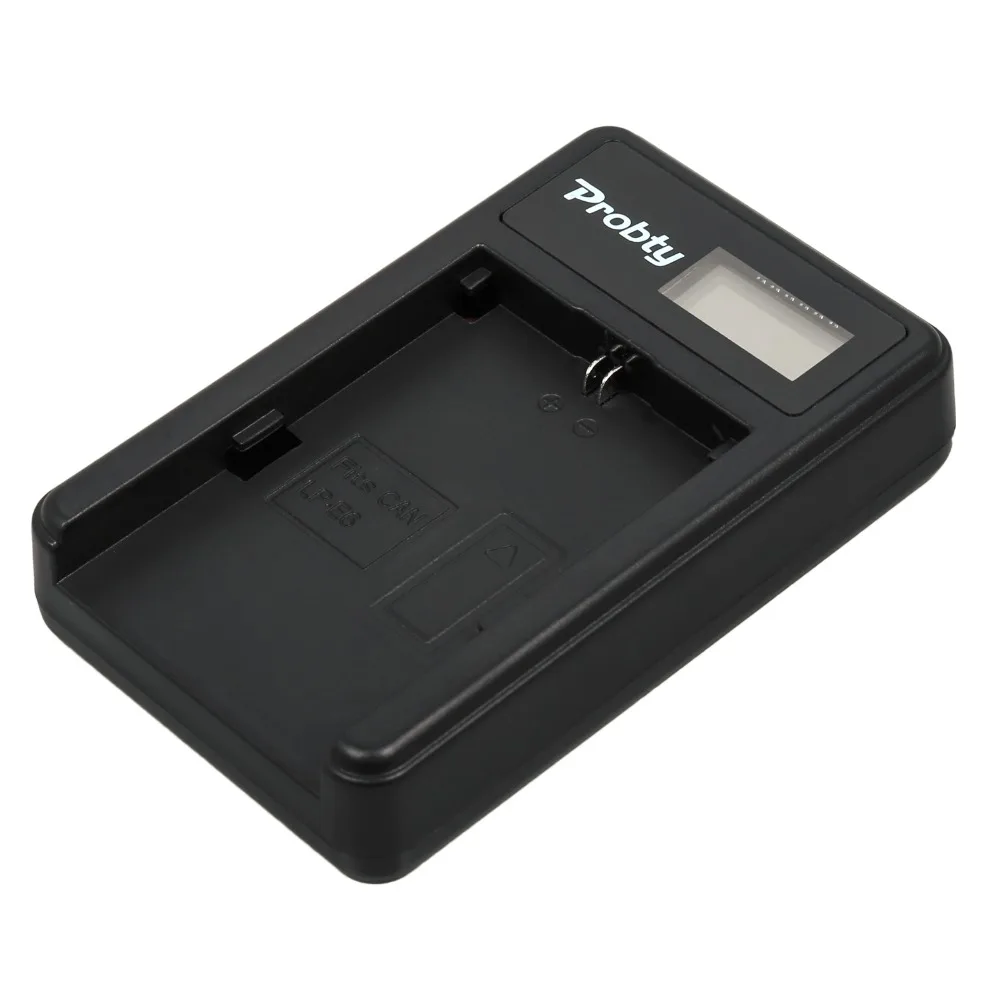 LP-E6NH LP-E6N LP-E6 LP-E6P LCD Battery Charger Compatible with Canon EOS 5DS, 5D IV/III/II, 5D Mark IV/III/II, 6D, 6D II, 7D