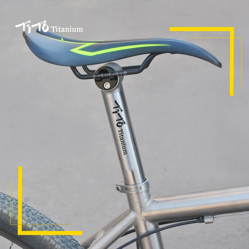 TiTo new arrival  titanium alloy seatpost new arrival bicycle seatpost road bike MTB bike seatpost length can be customized Seat