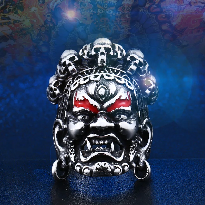 Beier new store Skull ring Buddha God of Wealth Adjustable fashion ring man or women jewelry dropshipping LLBR8-457R