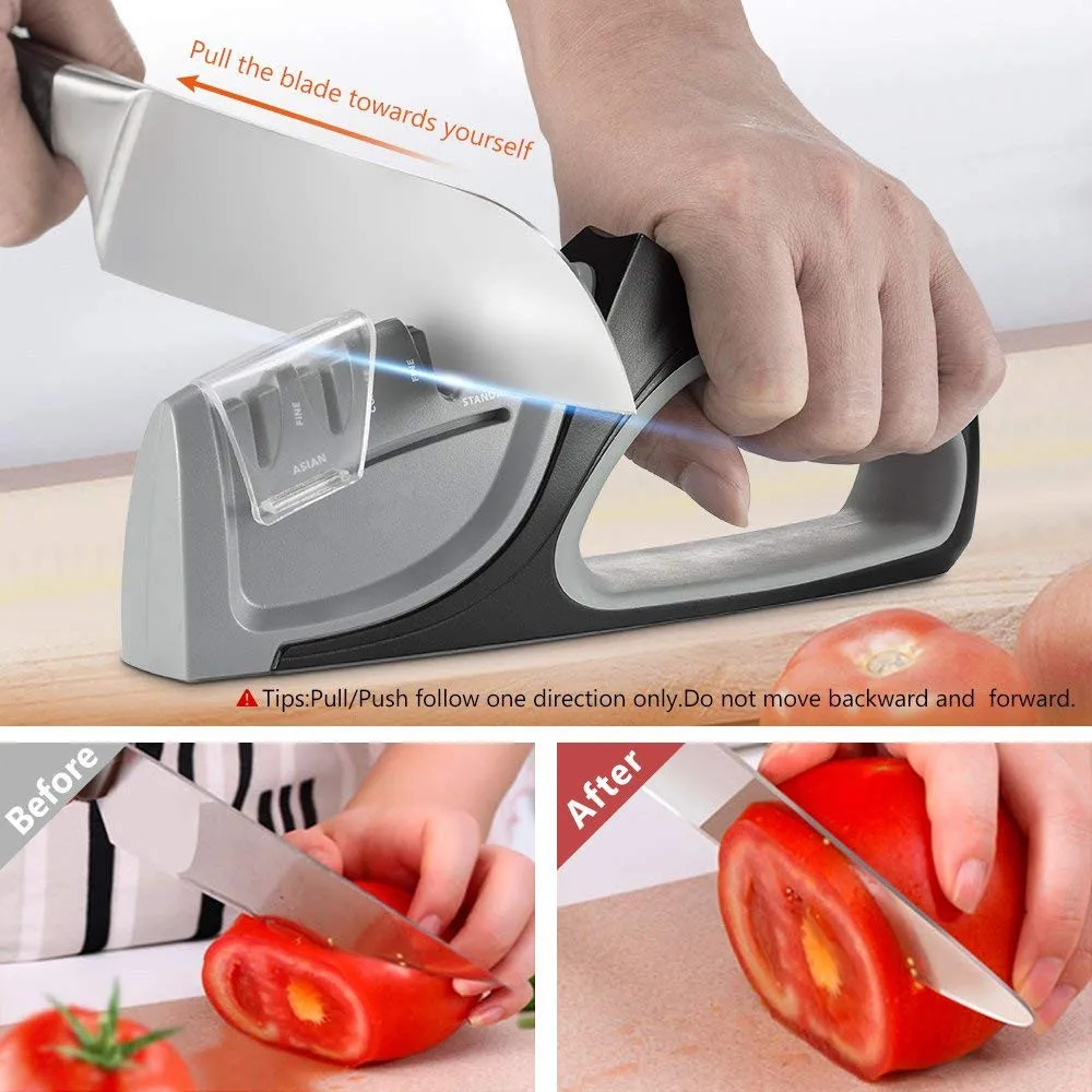 Nuoten Brand Precision Edge Professional Kitchen Knife Sharpener 4 Stages Sharp System Sharpening Knives Amolador De Faca