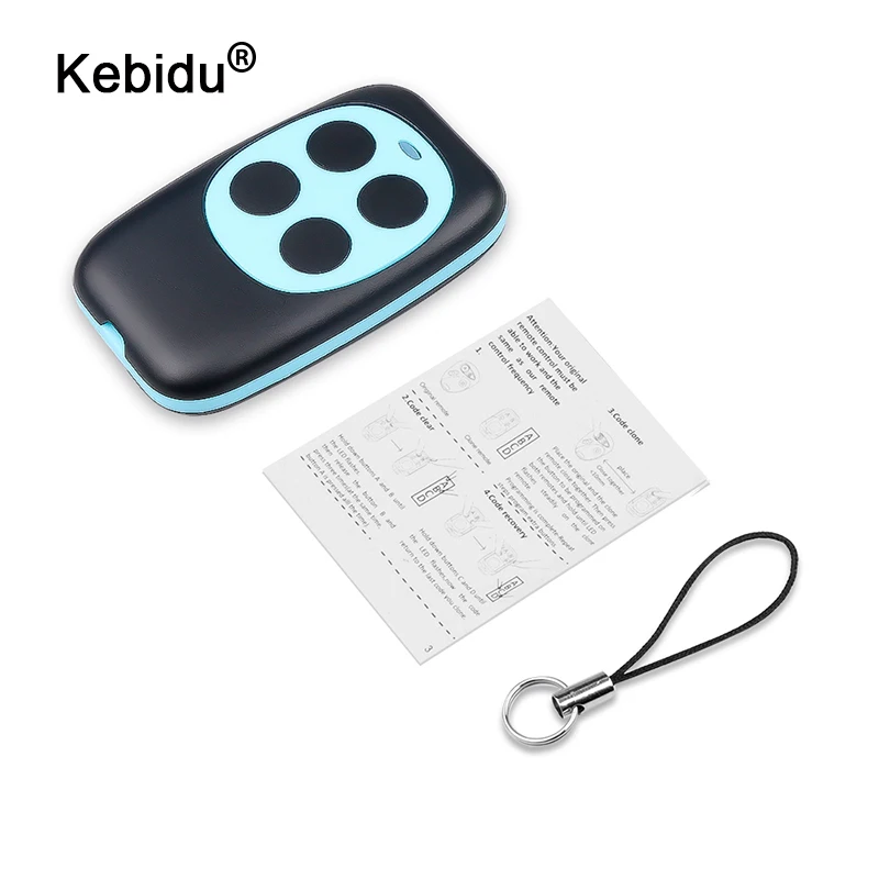 kebidu Wireless Remote Controller Copy Code 433Mhz Remote 4 Channel Electric Cloning Gate Garage Door Auto Copy Remote Control