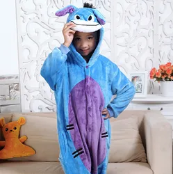 Unisex Children Clothing Donkey Animal Pajamas Cosplay Costumes kids clothes Boys Girls robe Flannel sleepwear Onesies Pyjama