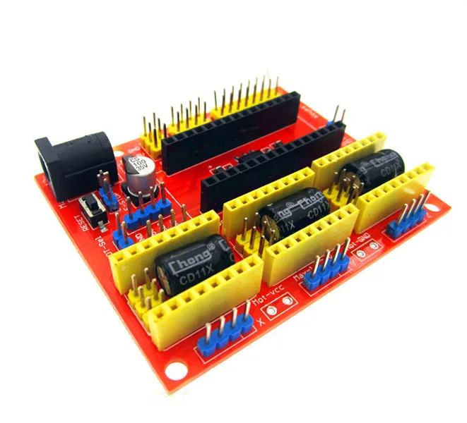 Máquina de gravura do cnc escudo v4 pçs/lote 5 compatível com Nano 3.0 / A4988 para a Impressora 3D