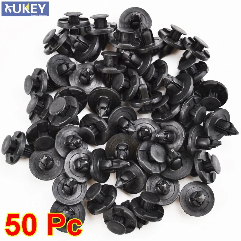 

50pcs 8mm For Lexus Subaru Nissan Auto Fasteners Bumper Fender Mud Flap Mudguard Plastic Rivet Fixing Clip Cover Car Styling