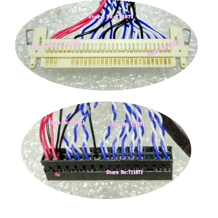 1.0 Pitch 30P LVDS 2ch 8bit FI-X30H FI-X30HL LCD Screen Cable Line 17 19 21.5 22 inch Double 8 30P LCD Screen line Cable wire