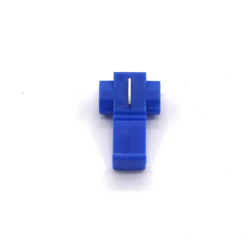 500PCS Blue Scotch Lock Electric Wire Cable Connector Quick Splice Terminal Crimp Nondestructive Without Breaking Line AWG 18-14