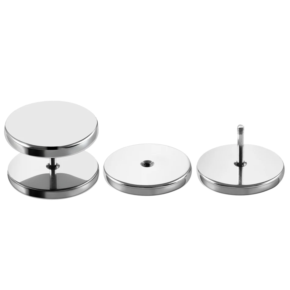 1 Pair Ear Plugs and Tunnels Flexible Thin Ear Tunnel Stainless Steel Ear Piercing Flesh Tunnel Ear Gauge Expander Stretchers