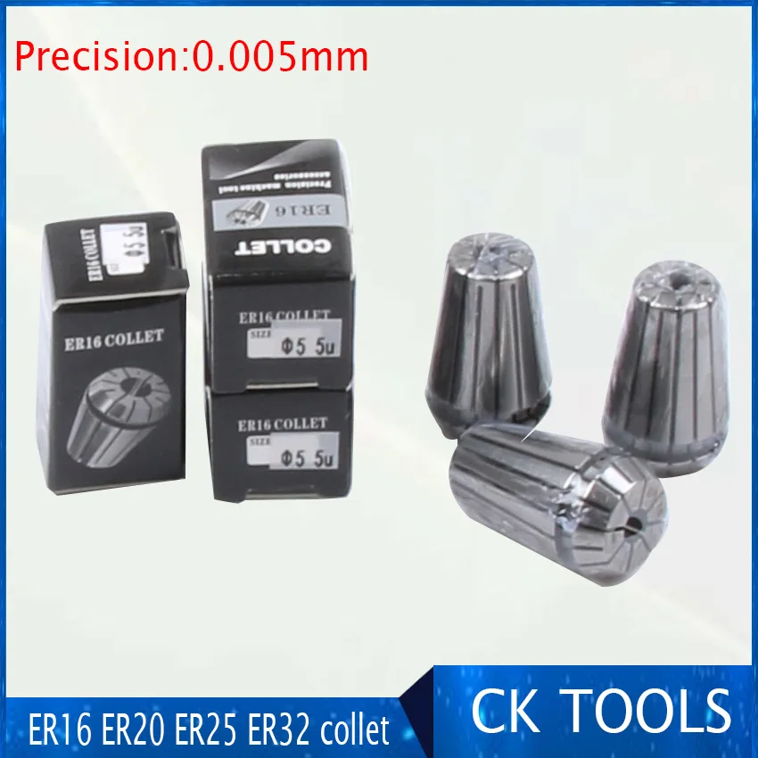 Độ Chính Xác Cao Mm ER11 0.005 Mm Collets 3 Mm-7 Mm ER 11 Mùa Xuân Collet Thích Hợp Cho ER 5U collet Chuck Giá Đỡ