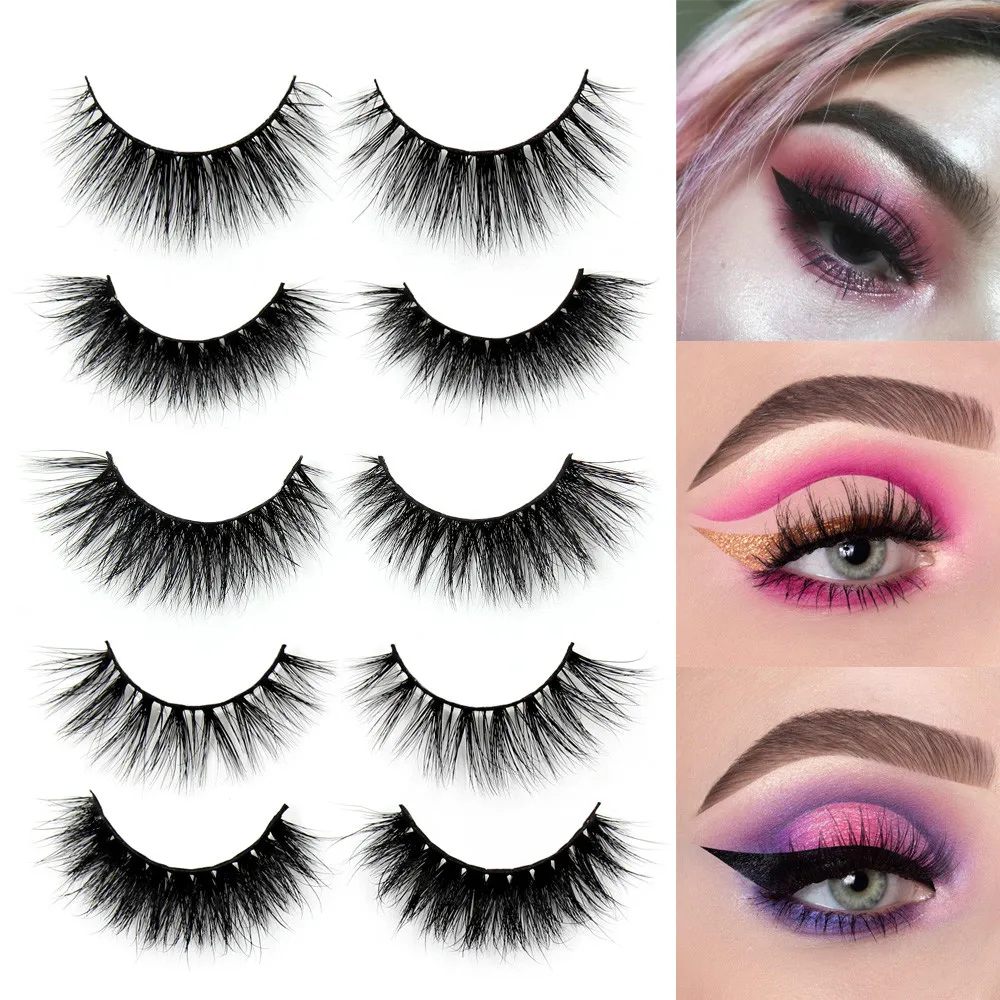 SOQOZ Mink Eyelashes 3D Mink Lashes 100% Cruelty free Lashes Handmade Reusable Natural Eyelashes Popular False Lashes Makeup