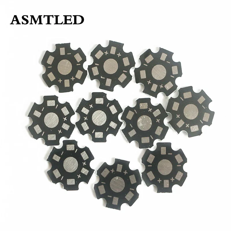 1W 3W 5W Heat Sink LED Aluminum Base Plate PCB Board Substrate 20mm Star Kit DIY Cooling Heatsink for 1 3 5 Watt LED Bead Chips