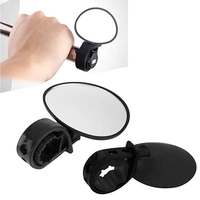 360 Rotate Bicycle Mirror Bike Handlebar Cycling Bike Rear View Mirror Bicycle Safe Rearview Mirror Universal Adjustable